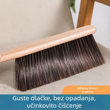 Četka za posteljinu s PET vlaknima, antistatčna, duga drška, uklanja prašinu