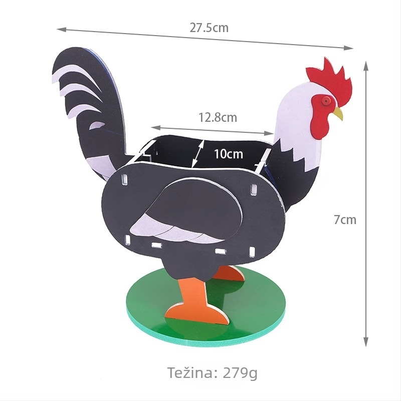 Figura za posudu za biljke sa životinjskim motivom – izrada od smole, za vanjsku baštu, modernog jednostavnog stila, rođendanski dar