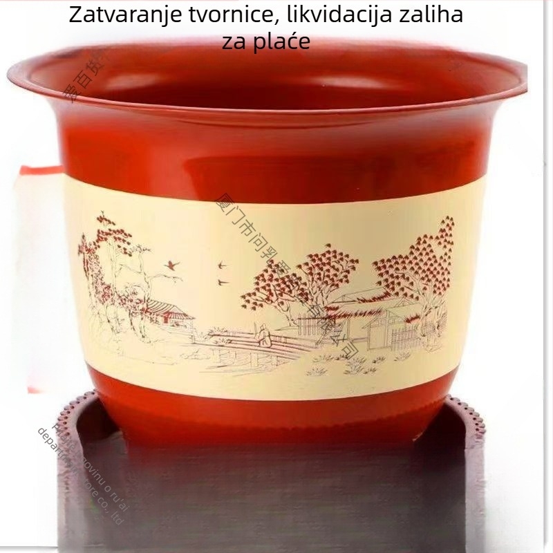 Saksija za biljke od smole, podna verzija, klasični stil, artikl 1001191277