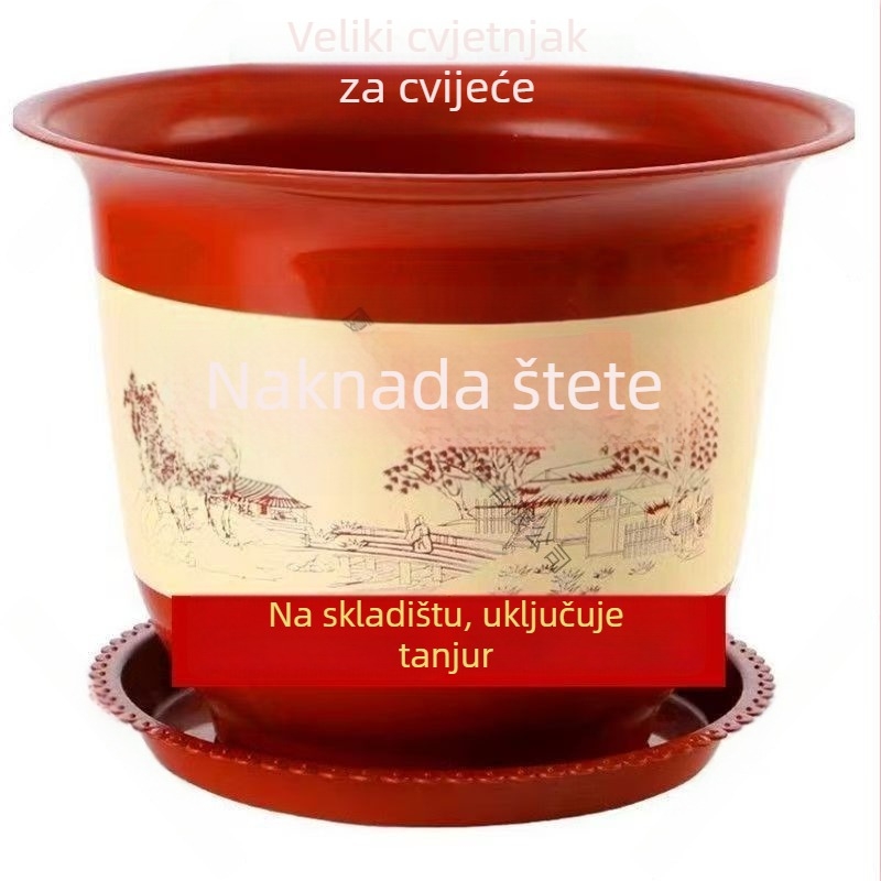 Saksija za biljke od smole, podna verzija, klasični stil, artikl 1001191277