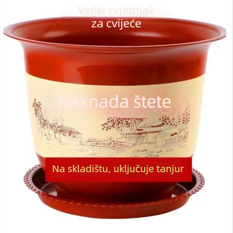 Saksija za biljke od smole, podna verzija, klasični stil, artikl 1001191277