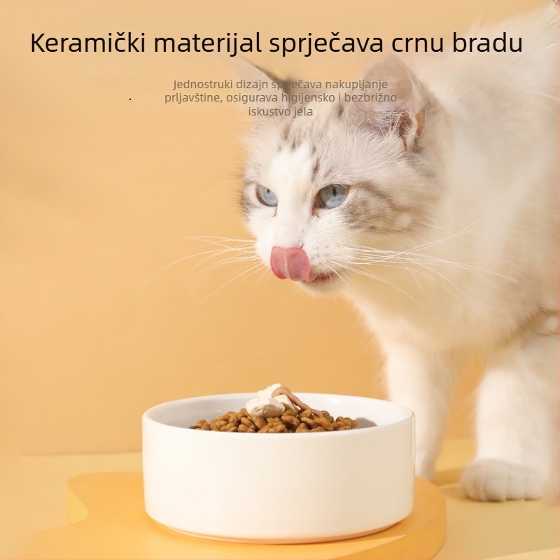 Keramička posuda za mačke — Pipitao, set automatskog hranjenja, licencirana privatna marka