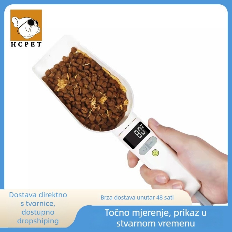 Mjerna žlica za hranu kućnih ljubimaca – za pse i mačke, ABS, 165 g, paket 40 kom, pribor za posuđe kućnih ljubimaca