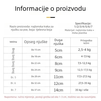 Psi maska za sprječavanje ugriza i laje; pogodna za male i velike pse; uređaj protiv laje; dodatak za kućne ljubimce