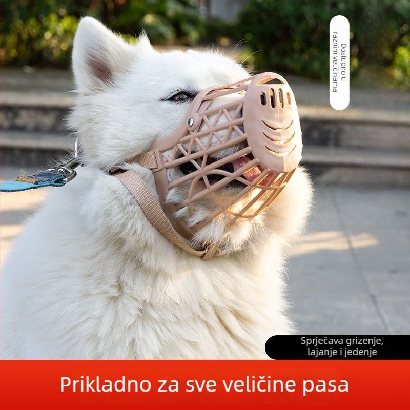 Psi maska za sprječavanje ugriza i laje; pogodna za male i velike pse; uređaj protiv laje; dodatak za kućne ljubimce