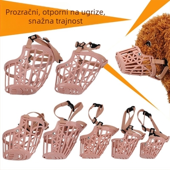 Dog Muzzle for Bite and Bark Prevention, Anti-Bark Device, Cage Cover for Pets