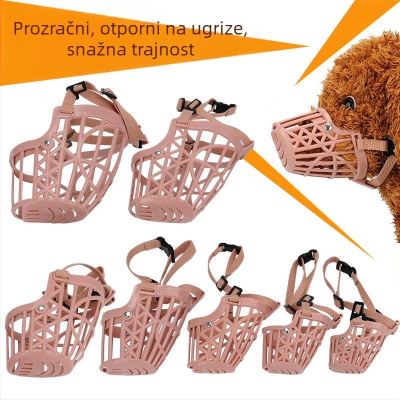 Dog Muzzle for Bite and Bark Prevention, Anti-Bark Device, Cage Cover for Pets