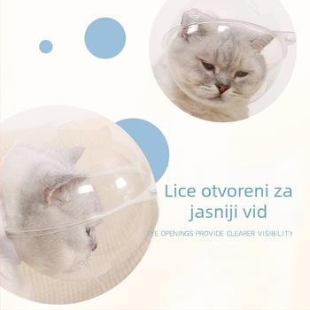 Hartley Mačja kapuljača s Elizabeth kolarom – protiv ugriza, protiv ogrebotina, protiv lišćenja, za kupanje i njegu, plastično