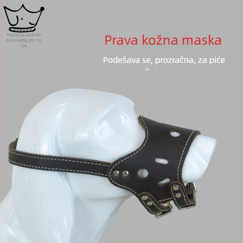 Jinyuda Kožni zaštitnik usta za pse — zaštita od ugriza, podesiv za jelo i piće, pakiranje 100 komada