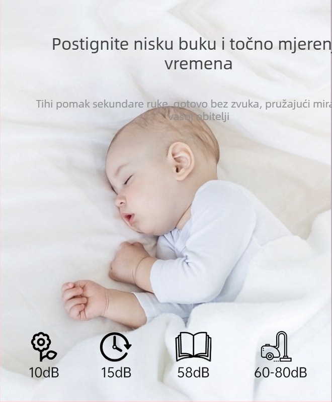 Zidni sat – aluminijska legura, moderni nordijski dizajn, okrugli brojčanik, tiho kretanje, baterijsko napajanje