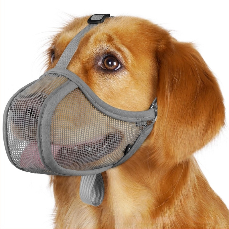 Muzzle za pse – za velike pasmine, poliester, protiv ugriza, protiv nehotičnog gutanja hrane, zaštitni poklopac