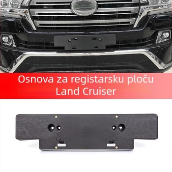 Okvir za pločicu registracije i stražnji držač za Toyota Land Cruiser LC200 — plastični materijal, podrška iz tvorničke, bez prilagodbi