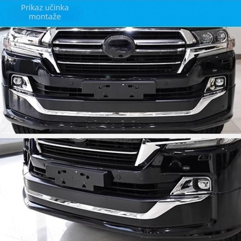 Okvir za pločicu registracije i stražnji držač za Toyota Land Cruiser LC200 — plastični materijal, podrška iz tvorničke, bez prilagodbi