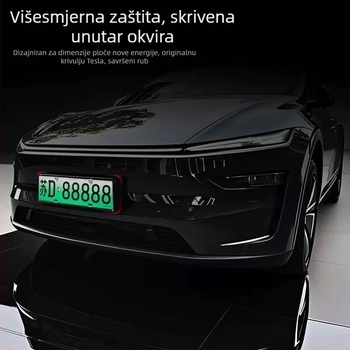 Plastični okvir za registarsku pločicu Tesla Model Y/Model 3 (obnovljena verzija) - Plastika