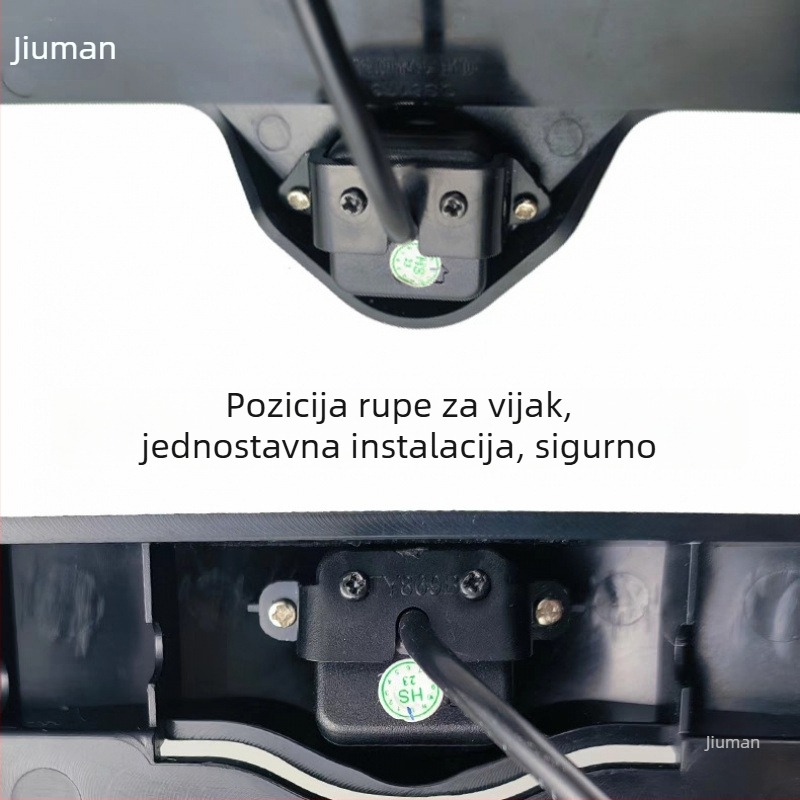 360° panoramski prednji pogled okvir za registarsku pločicu, univerzalni nosač bez bušenja, kamera sa širokim kutom