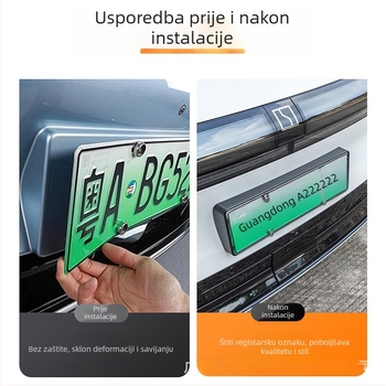 Okvir registarske pločice Zeekr 7X, model Zhijie r7, plastika, brend Mangniu