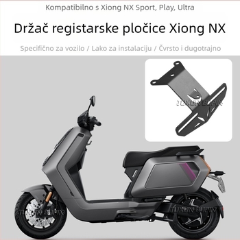 Držač registarske pločice Nxsport/pla – aluminijska legura, kratka rep modifikacija, uspravno montiranje