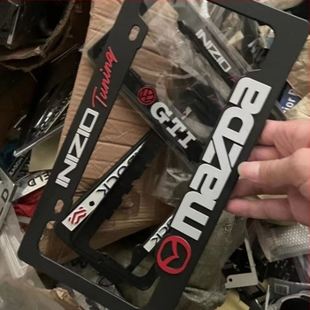 Okvir registarske pločice SAD-a, US standardni logotip, plastika, ABS kromirani završni sloj