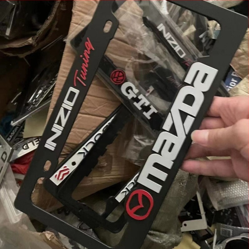 Okvir registarske pločice SAD-a, US standardni logotip, plastika, ABS kromirani završni sloj