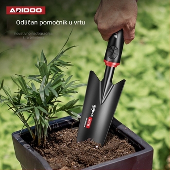 Airuidun Set vrtnih lopatica – trodijelni set za sadnju cvijeća i povrća, kopanje i opuštanje tla, pogodno za posude