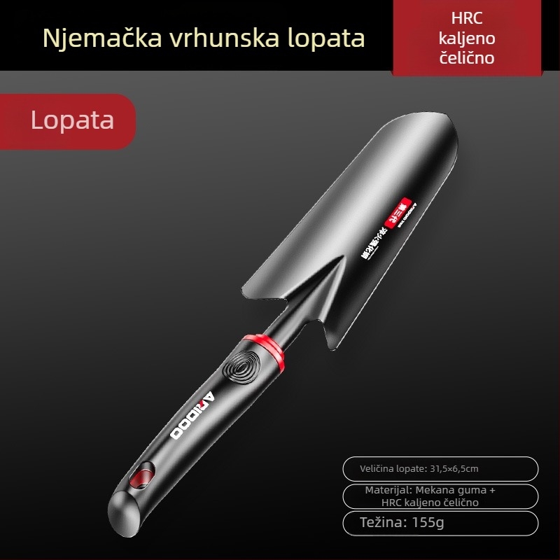 Airuidun Set vrtnih lopatica – trodijelni set za sadnju cvijeća i povrća, kopanje i opuštanje tla, pogodno za posude