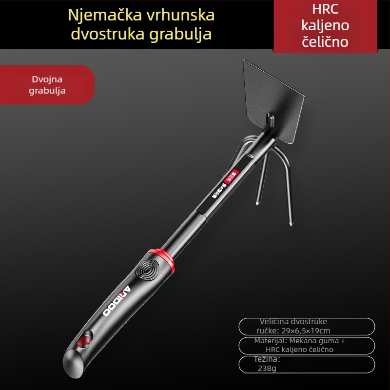 Airuidun Set vrtnih lopatica – trodijelni set za sadnju cvijeća i povrća, kopanje i opuštanje tla, pogodno za posude