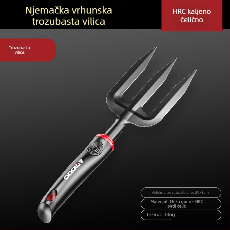 Airuidun Set vrtnih lopatica – trodijelni set za sadnju cvijeća i povrća, kopanje i opuštanje tla, pogodno za posude