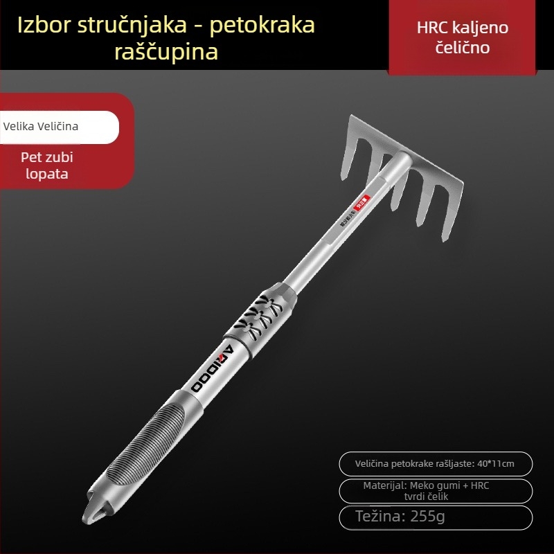 Airuidun Set vrtnih lopatica – trodijelni set za sadnju cvijeća i povrća, kopanje i opuštanje tla, pogodno za posude