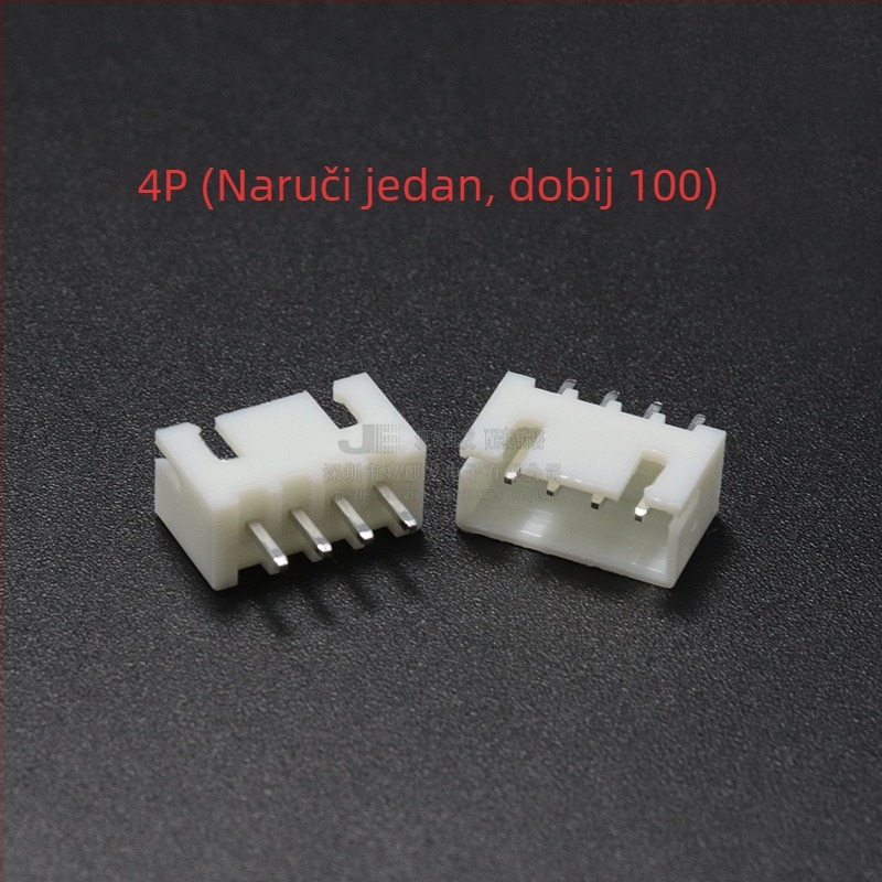 XH serija 2.54 mm ravni pin-header, 2P–20P, bakreni kontakti