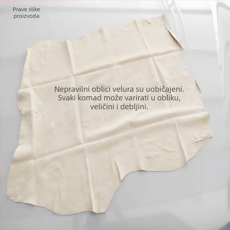 Krpa za čišćenje automobila od ovčje kože, 100 g, semiš teksture, višenamjenska krpa za stakla, visoka apsorpcija