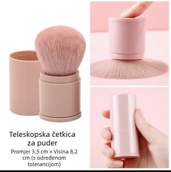 Lightly Apply Makeup Brush jednostruka povlačna četkica za puder - četkica za puder i ruž, prenosni kozmetički alat, model 01