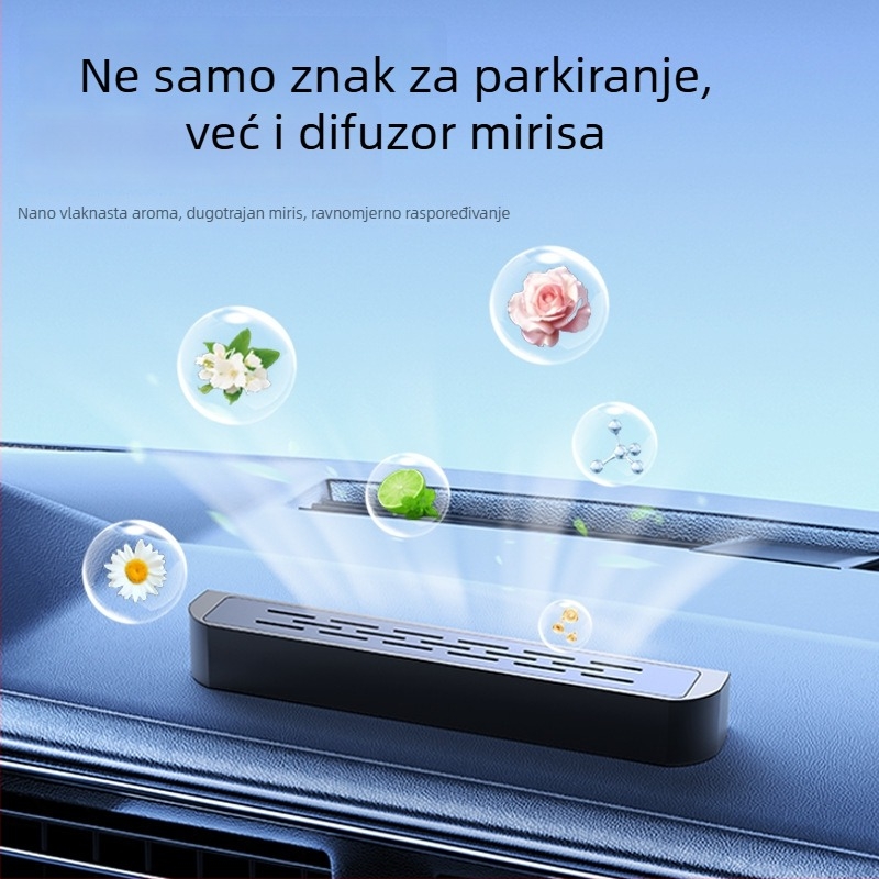 Svjetleći dvostruki znak za parkiranje i alat za premještanje registarske pločice, model YA1, metalna konstrukcija, mogućnost prilagodbe logotipa