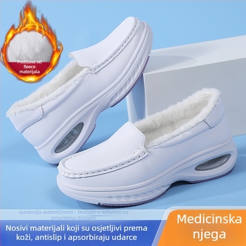 Ženske medicinske cipele za zimu, slip-on, gornji dio od mikrovlakana, unutarnja navlaka Super Fiber, EVA đon, niski potplat 1–3 cm
