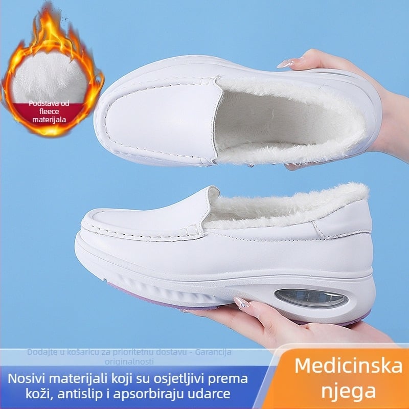 Ženske medicinske cipele za zimu, slip-on, gornji dio od mikrovlakana, unutarnja navlaka Super Fiber, EVA đon, niski potplat 1–3 cm