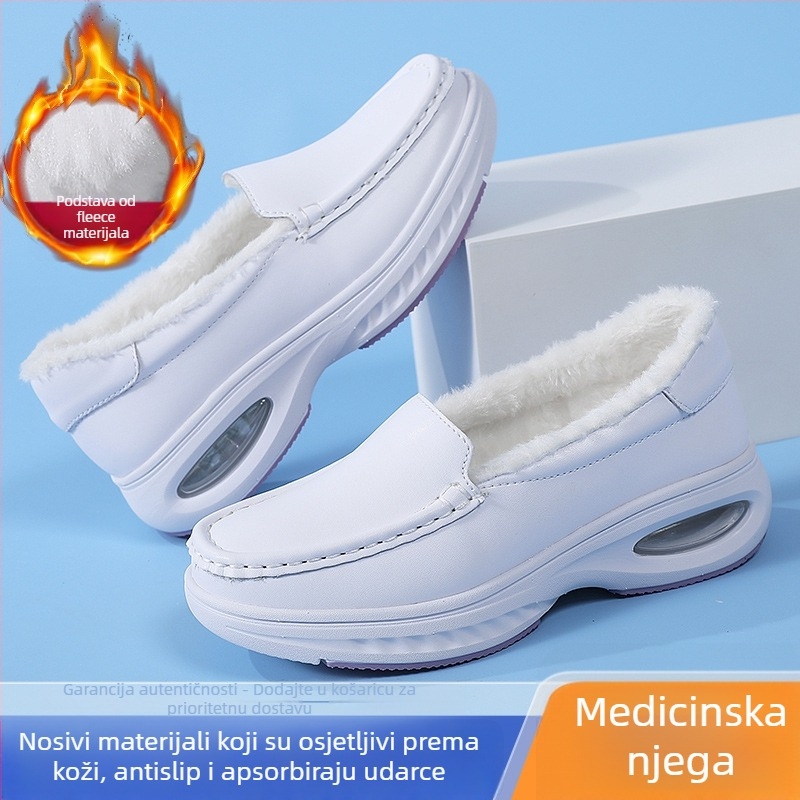 Ženske medicinske cipele za zimu, slip-on, gornji dio od mikrovlakana, unutarnja navlaka Super Fiber, EVA đon, niski potplat 1–3 cm