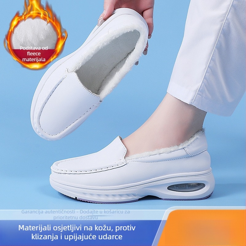Ženske medicinske cipele za zimu, slip-on, gornji dio od mikrovlakana, unutarnja navlaka Super Fiber, EVA đon, niski potplat 1–3 cm