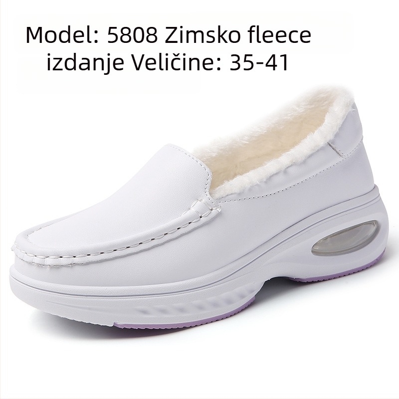 Ženske medicinske cipele za zimu, slip-on, gornji dio od mikrovlakana, unutarnja navlaka Super Fiber, EVA đon, niski potplat 1–3 cm