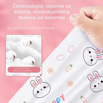 Vlak Jednokratni set posteljine za jednokrevetnu kabinu – netkani materijal, 3-dijelni set (plahte, navlaka za pokrivač, navlaka za jastuk)