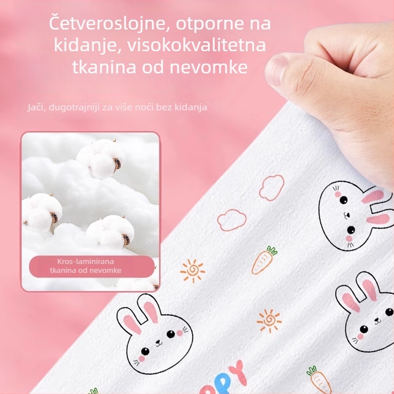 Vlak Jednokratni set posteljine za jednokrevetnu kabinu – netkani materijal, 3-dijelni set (plahte, navlaka za pokrivač, navlaka za jastuk)