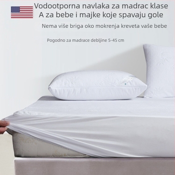 Prozračan vodootporan zaštitnik madraca za djecu, zaštita od urina i grinja, duljina 1,8 m