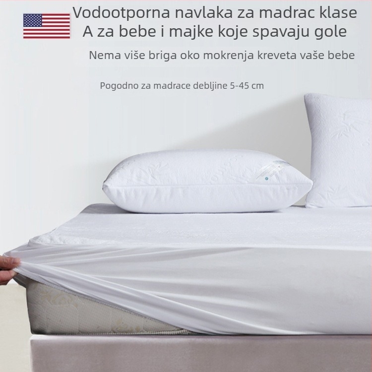 Prozračan vodootporan zaštitnik madraca za djecu, zaštita od urina i grinja, duljina 1,8 m