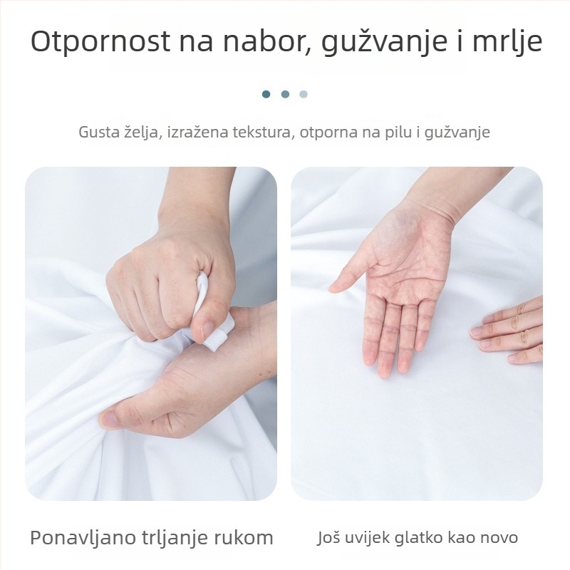Posteljni list od poliestersko-pamukaste tkanine, twill, obojeni materijal, moderan minimalistički stil, marka 3585