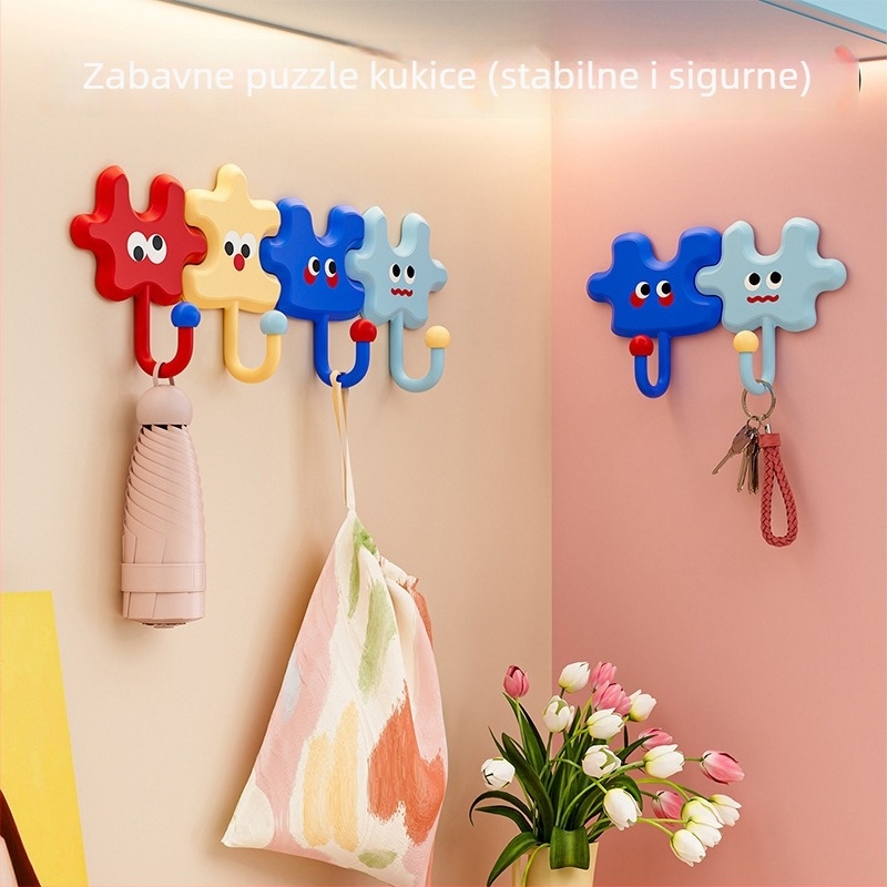 ABS ljepljiva kuka, bez bušenja, nosivost 1–3 kg, zidna montaža, jednostavna kuka