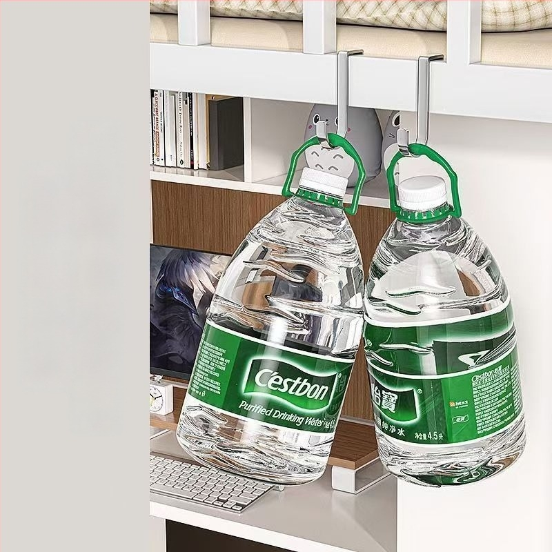 Set od 5 nehrđajućih dvostrukih S-kukica bez bušenja, nosivost 3 kg, za vrata/ormar