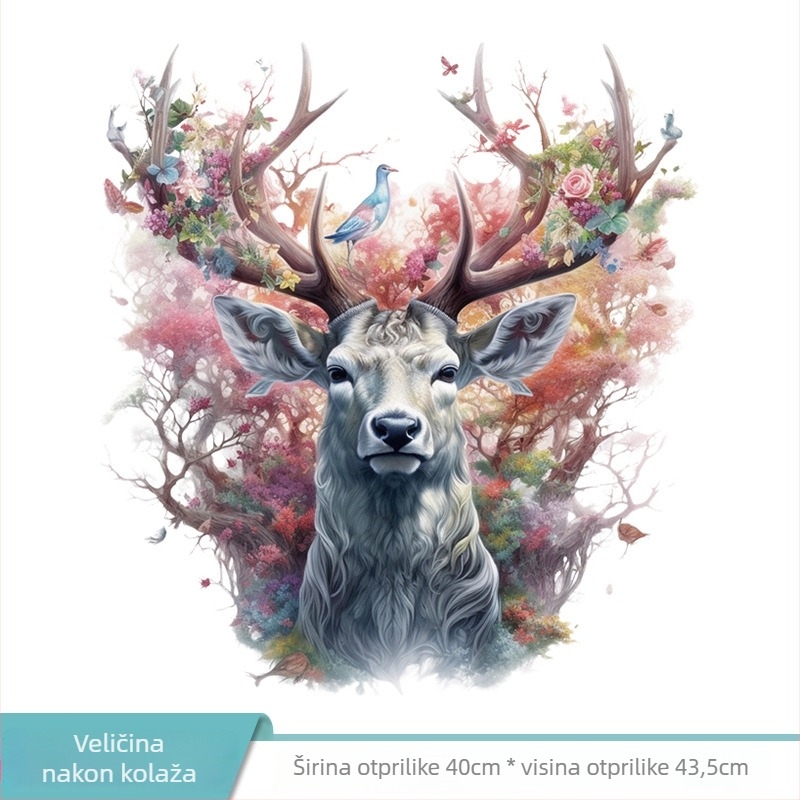 PVC zidna naljepnica, vodootporna, motiv slatkih životinja, 1 kom, za dnevni boravak, spavaću sobu i kupaonicu