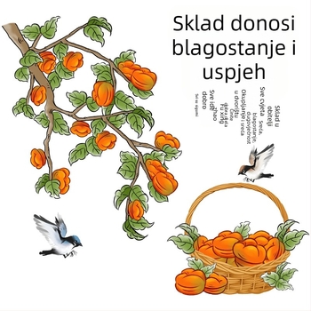 PVC naljepnica za zid s motivom biljaka i cvijeća, 1 komad, vodootporna, za dnevni boravak, spavaću sobu i restoran, moderni minimalistički stil