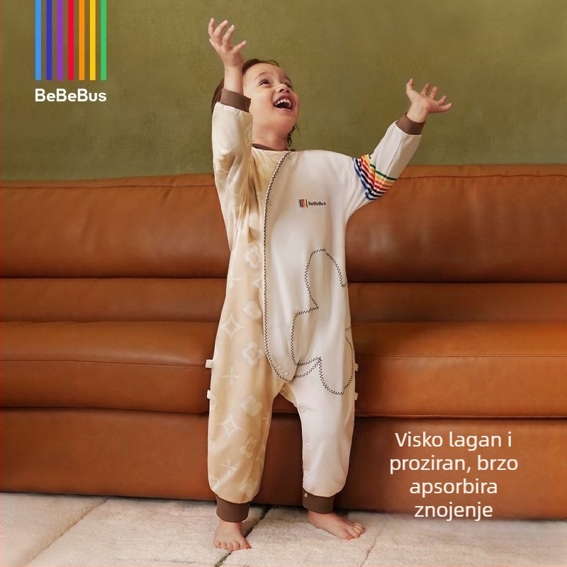 Dječji spavaći vreć s zaštitom od udaraca - 100% pamuk, do 0,5 kg, jednostavan stil, brend Babybus