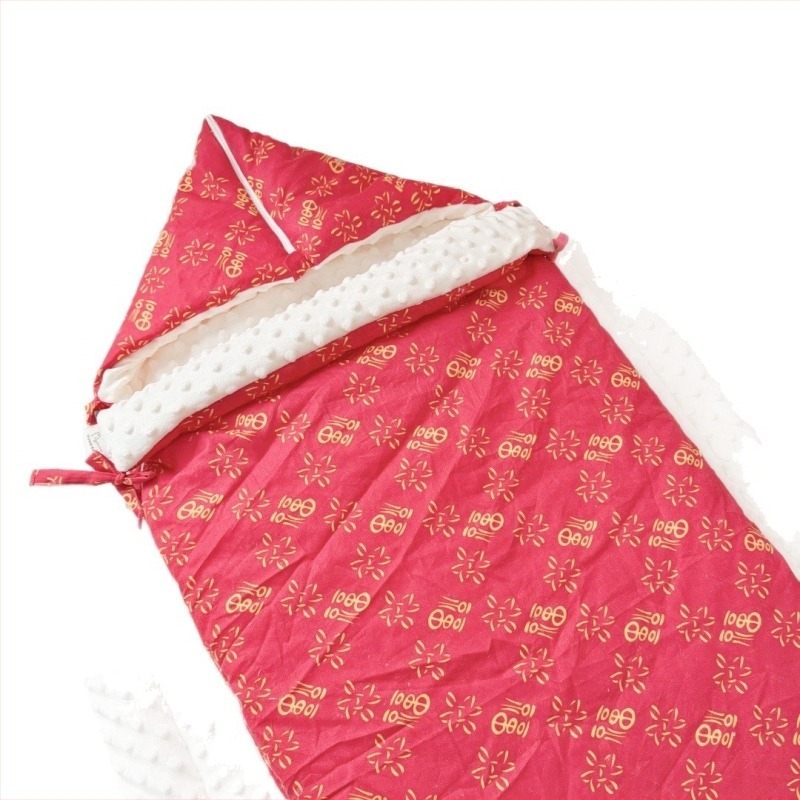 Djetoji spavaći vreć za zimu u stilu kokona, vanjski materijal od pamuk mešavine, podstava od poliestera, punilo od perja i svile pamuka, crtani uzorak, strojno pranje