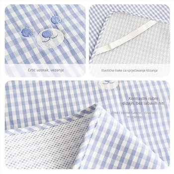 Dječji prostir za bebu od Ramije, Klasa A, majčinsko-dječja razina, rub s printom crtanih likova, uzrast 1–6 godina