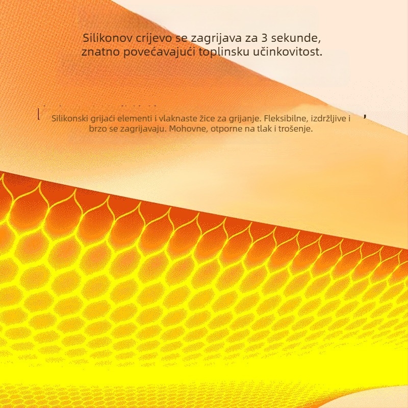 Podloga za sjedalicu kolica s električnim grijanjem, bean velvet materijal, prenosni izvor energije za zimsku šetnju